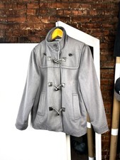 Women’s Aquascutum Grey Wool Duffle Coat — Made in UK Size: UK 10
