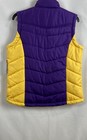 G-III Women's Los Angeles Lakers Puffer Vest Purple Gold NBA 4her NWT Size L — photo 2