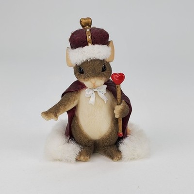 Charming Tails King of My Heart Mouse Figurine Fitz and Floyd 84/113 Valentine