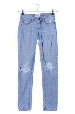 PAIGE Slim Jeans Damen Jeans Gr. DE 30 blau Casual-Look