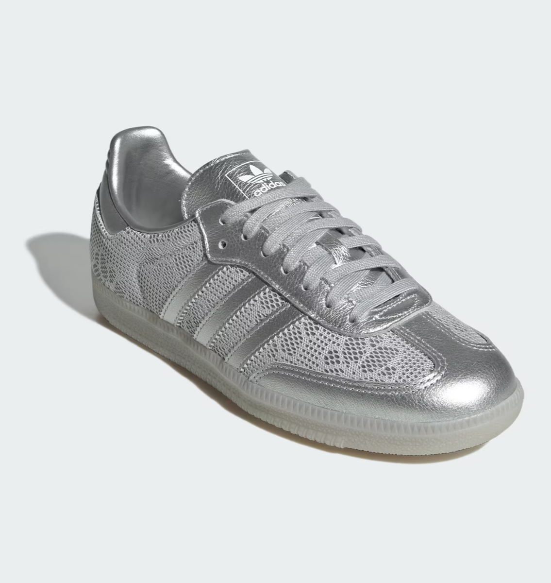 adidas SAMBA OG for Japan LA2687 Silver Metallic Men's Size Custom