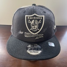 NEW ERA LAS VEGAS RAIDERS NFL 9FIFTY SIDELINE INK DYE SNAPBACK HAT CAP
