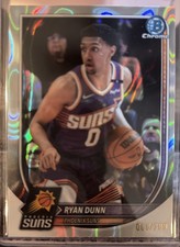 2025-26 Bowman Basketball Chrome Silver Refractor Ryan Dunn 68/399 #BCV-195 Suns