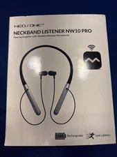 New In Box NEOSONIC NECKBAND LISTENER NW10 PRO RECHARGEABLE