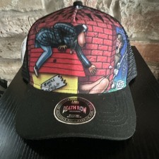 Snoop Dogg Death Row Records Black Trucker Hat Snapback Embroidered Cap