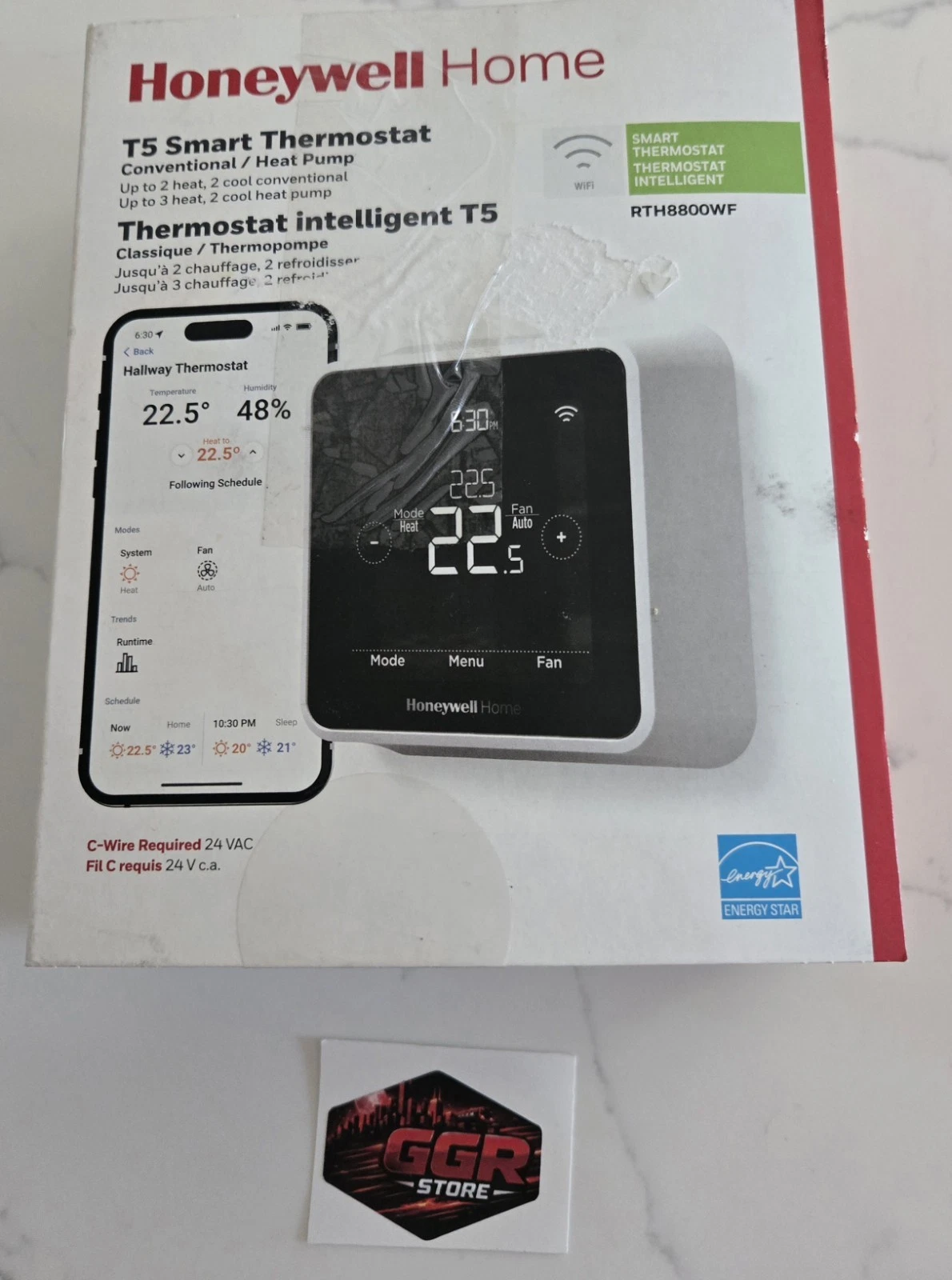 Honeywell Home T5 Wi-Fi Smart Thermostat - RTH8800WF