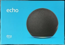 New Amazon Echo (4th Gen) - Smart Home Hub Speaker with Alexa (Black/Charcoal)