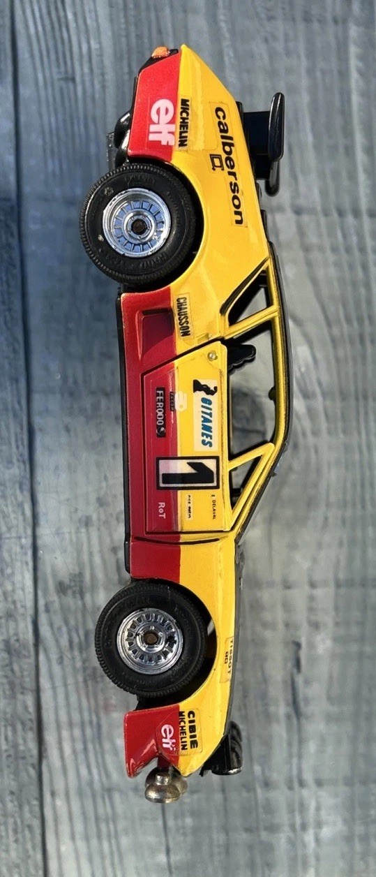 EIDAI ALPINE RENAULT A310 V6 RALLYE JEAN BEHRA 1977 G FREQUELIN #1 DIECAST 1:28