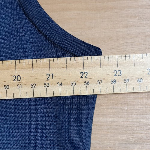 Vtg St Croix Sweater Vest Mens XL Blue Full Zip Mock Knit Cardigan Pocket Golf - Picture 5 of 8