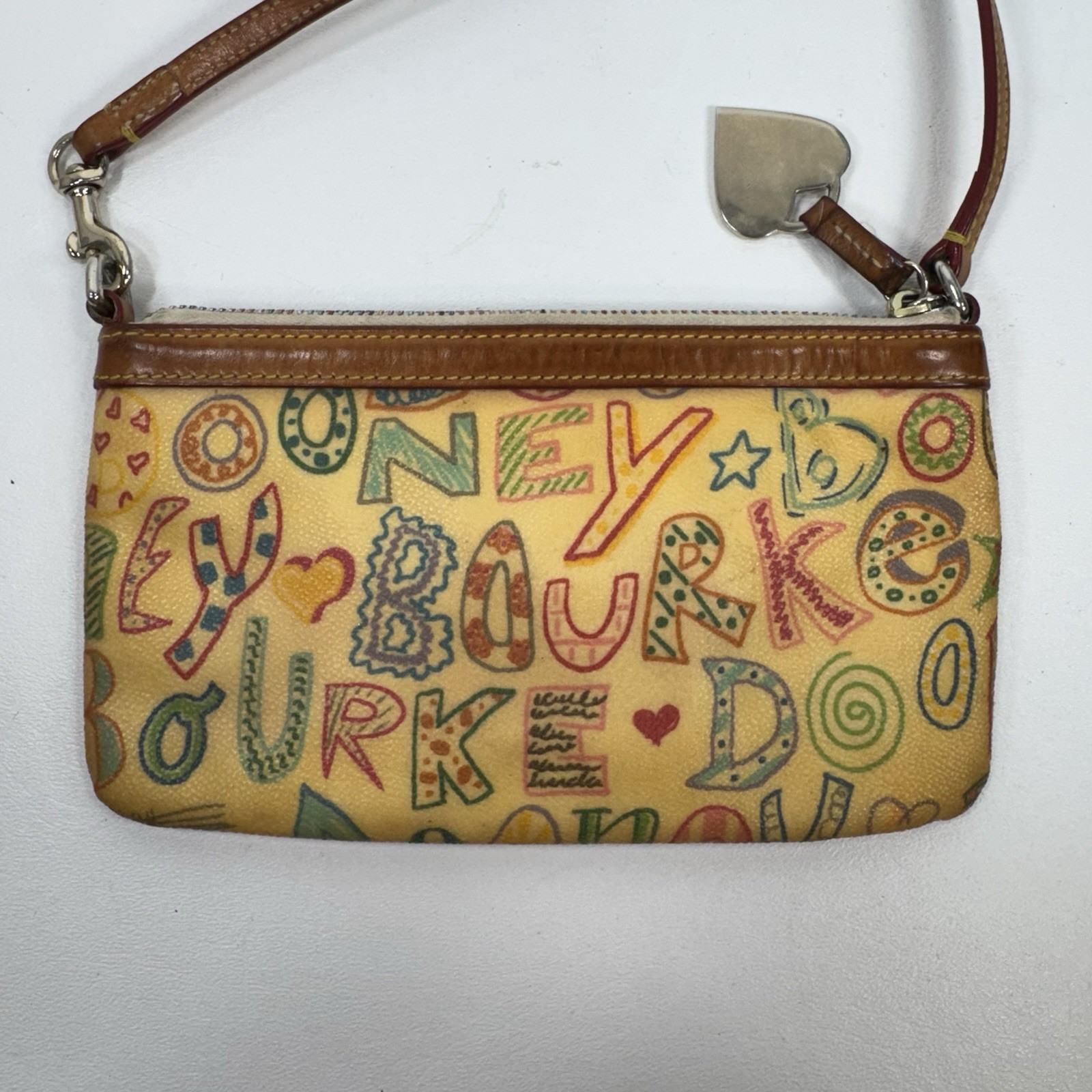 Dooney & Bourke Scribble Multicolor Wristlet All … - image 6