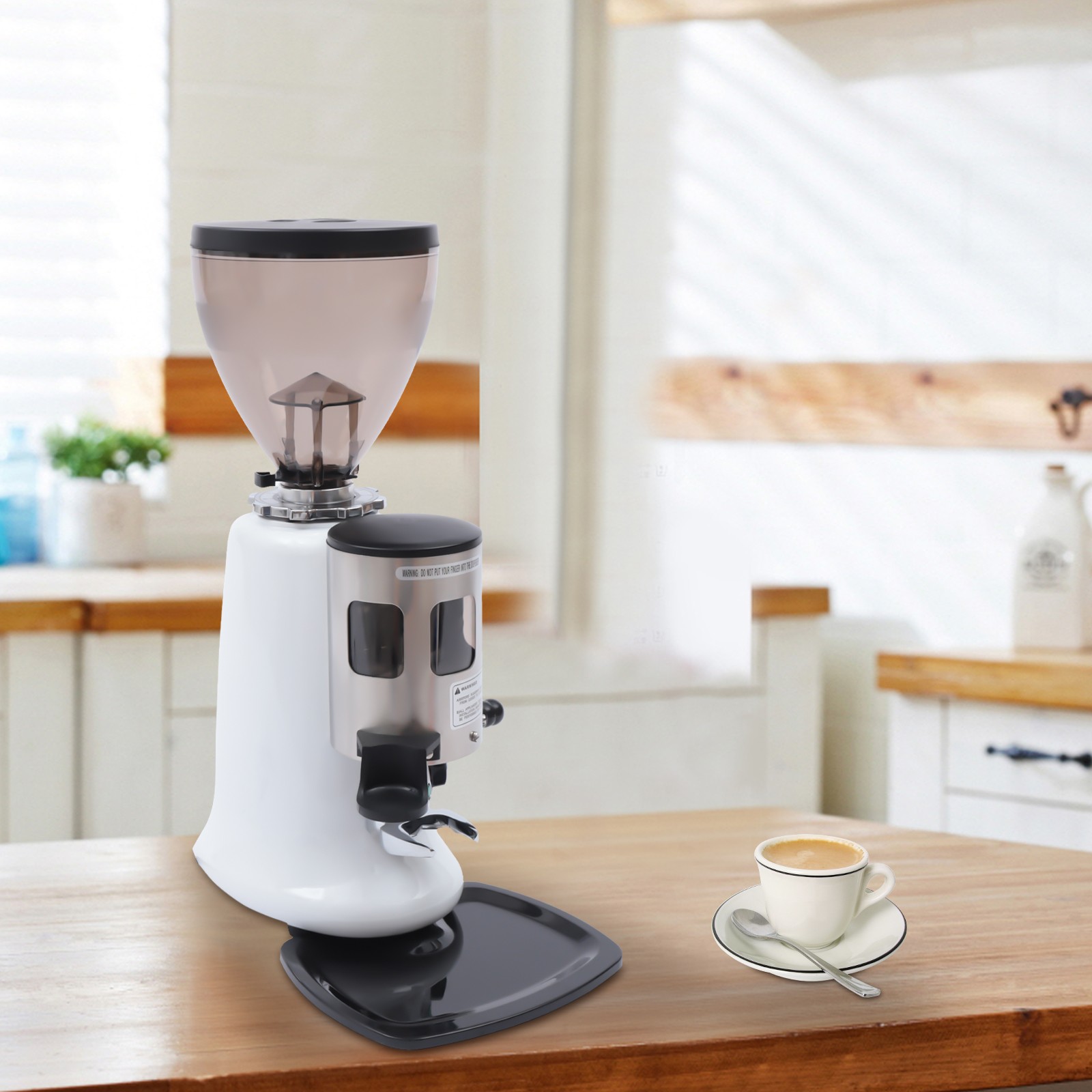 Commercial Coffee Grinder 1200g Hopper Capacity Espresso Bean Milling Machine US