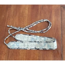 Boho Quilted Fabric Belt Sash Wrap Tie Waist Accessory Obi Belt 40 in long