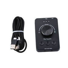 Black Volume Adjuster Controller Speaker Switch Portable For Window7 / 8/10