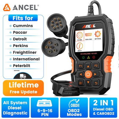 #ad Heavy Duty Truck Scanner All System Diesel Diagnostic Check Engine Code Reader $135.99