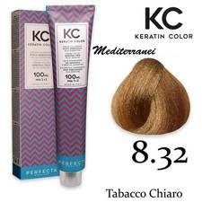 Hair Dye 8.32 Light Blonde Golden Ash Kc Keratin Cream Color 100ml