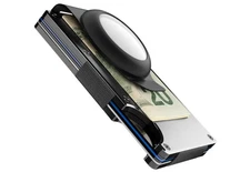 The Ridge Men's Wallet AirTag Money Clip, Black (clip Only)