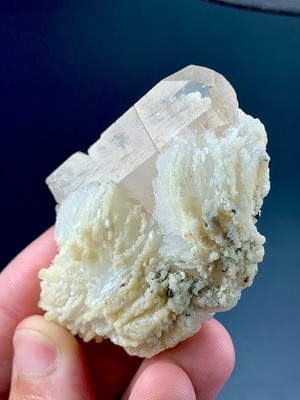 Natural Aesthetic Terminated Topaz In Albite From Pakistan (79 Grams)