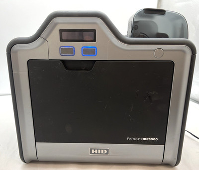 HID Fargo HDP5000 Dye Sublimation Color ID Card Printer Adapter does not include