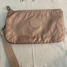 Kipling Bolsa Nylon Rosa Rosa Metálico Muñequera