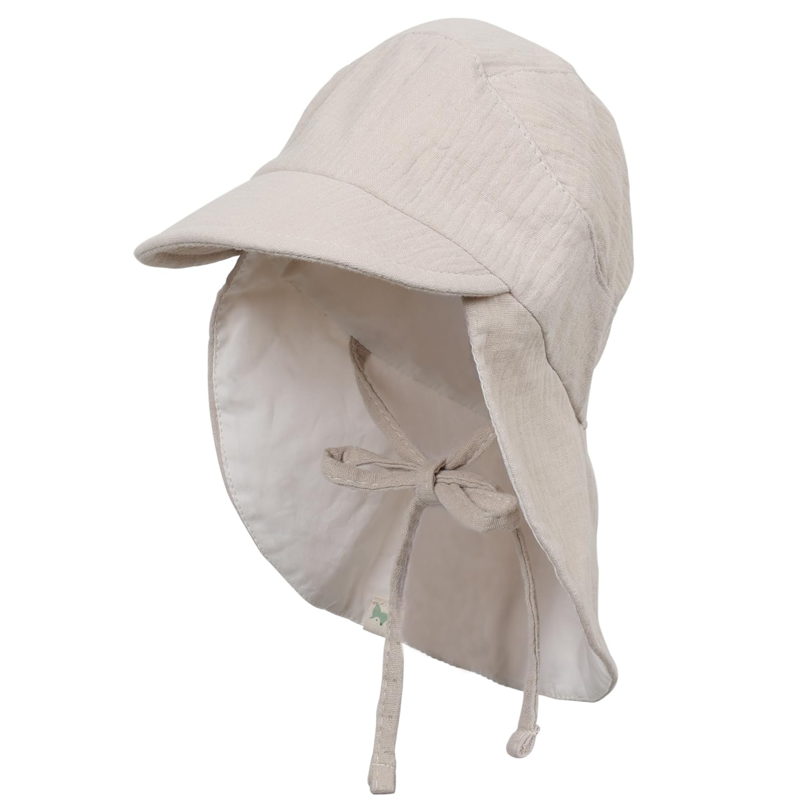 Bonnet de soleil en mousseline chapeau été bébé protection oreilles et nuque