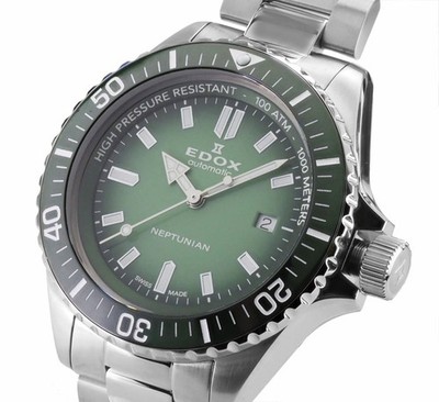 Edox Herren Uhr  Automatik  80120 3VM VDN1 Skydiver  Neptunian Swiss Made  Neu