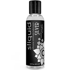 Sliquid Silver Intimate Lubricant - Silicone Lube for Women/Men/Couples, Hypo...
