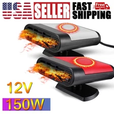 150W Portable Electric Car Heater 12VDC Heating Fan Defogger Defroster Demister