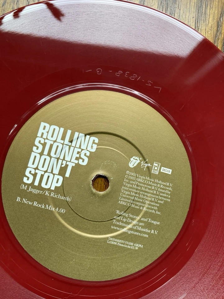 The Rolling Stones - Don't Stop - Numbered Red Color Vinyl Ltd Edt EX Virgin UK - Image 3 of 4