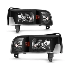 AUTOSAVER88 Headlight for 1994-2002 Dodge Ram 1500 2500 3500 No DRL