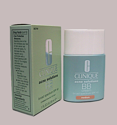 Clinique Acne Solutions BB cream SPF40 in MEDIUM   1 fl oz  NIB Hard to Find!