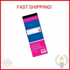 BAZIC Cash Money or Rent Receipt Book, 50 Sets 7 1/2" x 2 3/4" 2-Part Carbonless