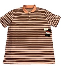 Disney Golf Polo Shirt Mens Large Stripped Nike Dri Fit Mickey Mouse