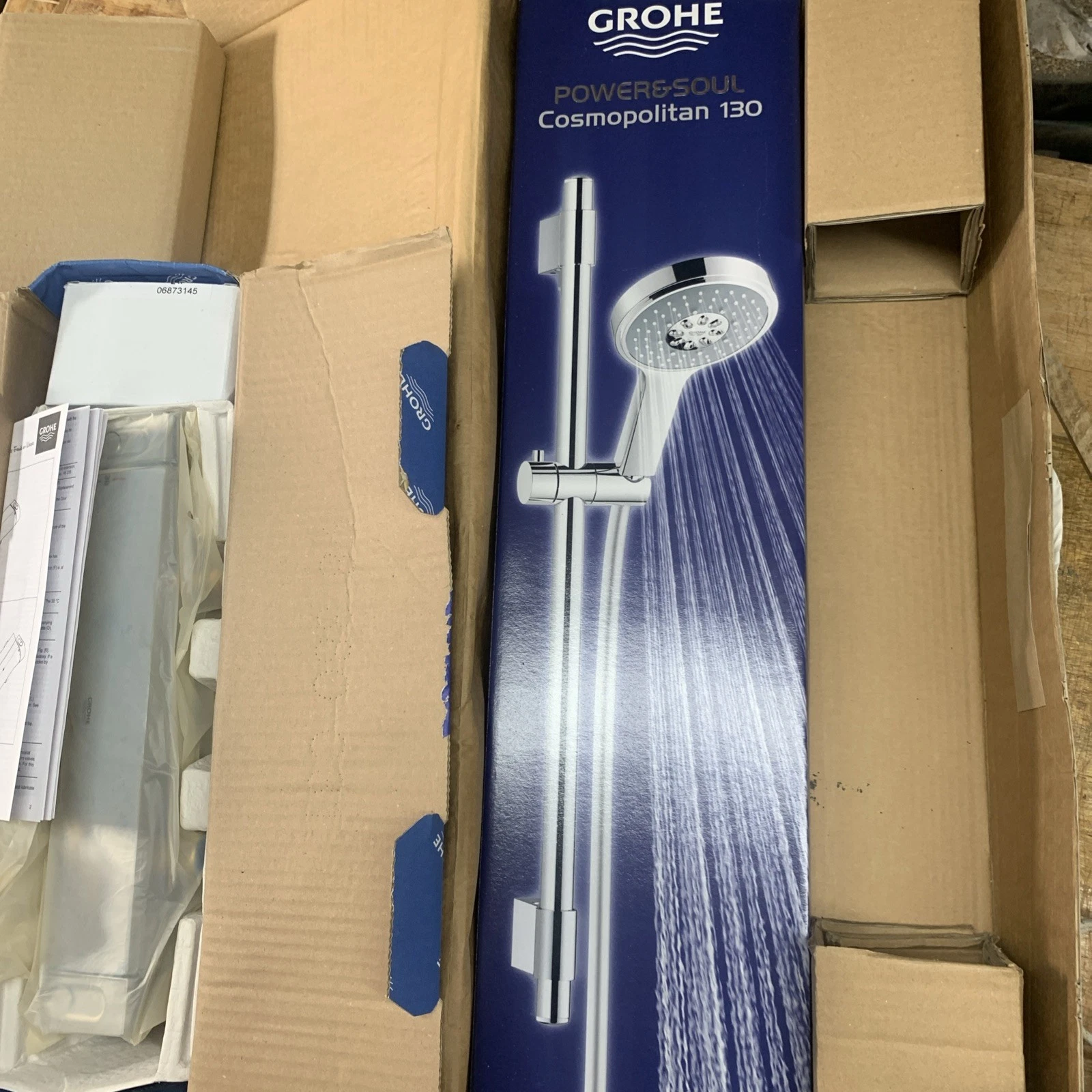 Grohe Grohtherm 2000 Exposed Thermostatic Shower Mixer Bar + Power & Soul Cosmo