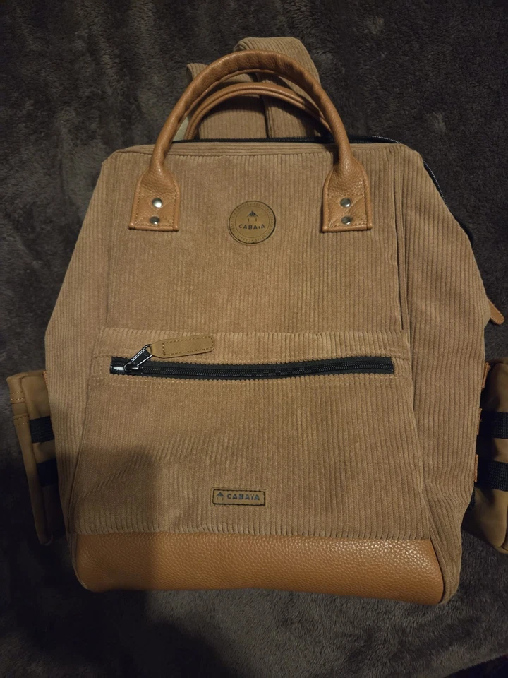 Top! CABAIA Adventurer Backpack M Rucksack Dubai hellbraun mit 6 Taschen - Bild 3 von 4