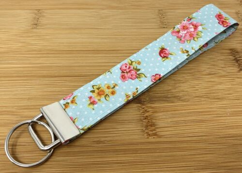 Maßgeschneiderter Stoff Armband Schlüsselanhänger Schlüsselanhänger - Blume Chevron Tupfen Muster - Bild 25 von 25