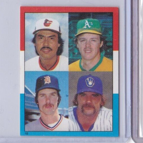 1982 TOPPS STICKER #10 JACK MORRIS STEVE MCCATTY DENNY MARTINEZ IDB1