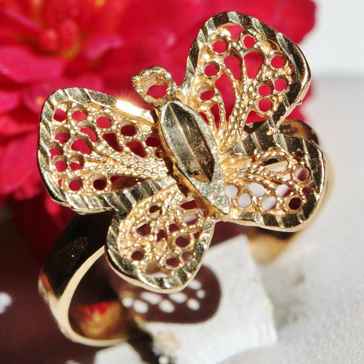 Fashion Jewelry 925 Silver 10K/14K/18K Gold Butterfly Ring - China Fashion  Jewelry and Animal Jewelry price | Made-in-China.com