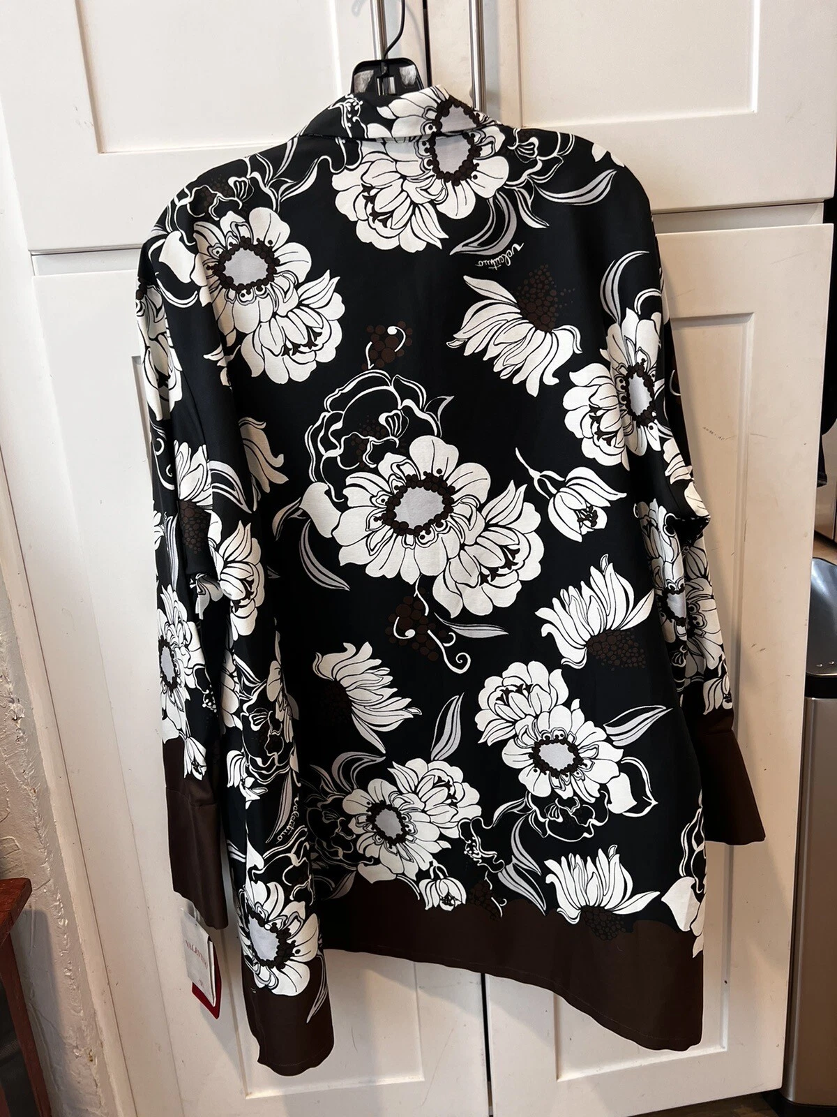 Mini abito floreale nuovo con etichette Valentino misto seta taglia 42