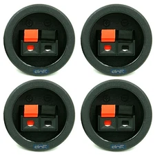 (4 PACK) SPEAKER BOX  PUSH SPRING TERMINAL CUP CONNECTOR SUBWOOFER - SHIPS TODAY