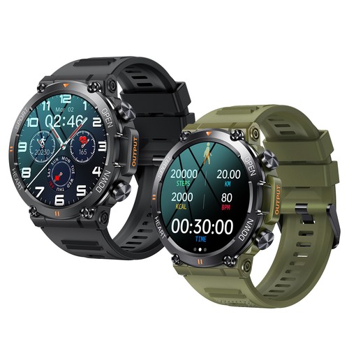 Military Smart Watch for Men(Answer/Make Calls) Rugged Tactical Fitness Tracker - Photo 16 sur 18