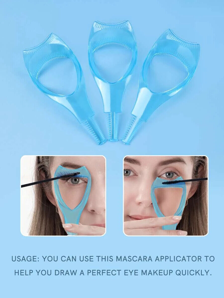 1 pc Eyelash Brush Curler Mascara Guard Applicator Tool Stencil Shield