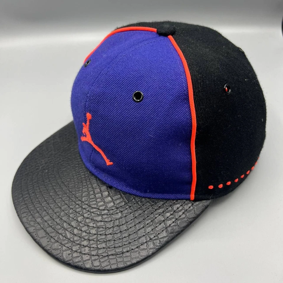 Gorra Air Jordan Juvenil Azul Negro Infrarrojo Jumpman Snap Back Cap Foto 3 de 4