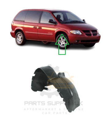 NEU FÜR DODGE CARAVAN 2000-2008 KOTFLÜGEL VORNE INNEN SPRITZSCHUTZ RECHTS