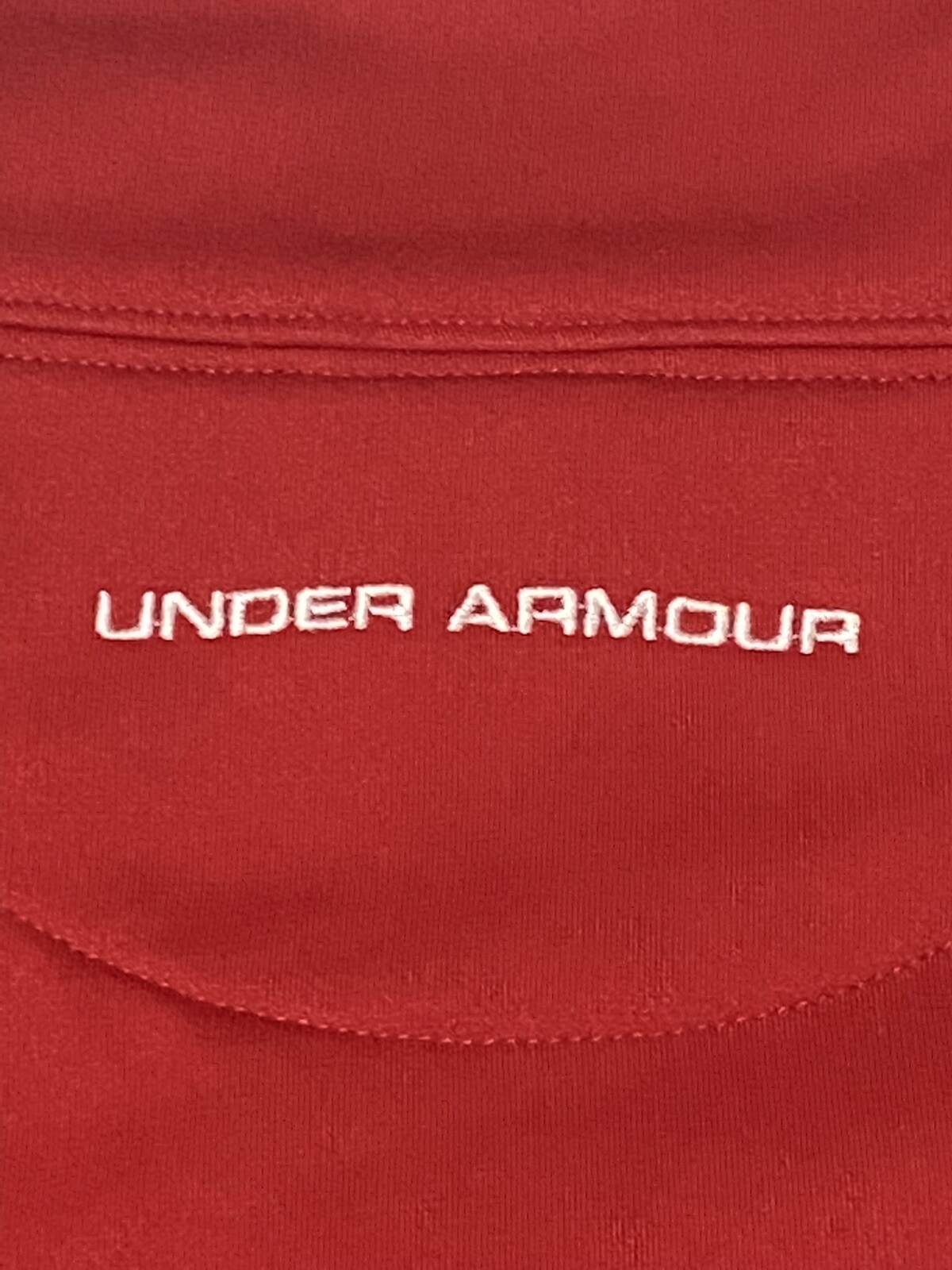 Under Armour AU Pembroke Hill PH Pullover Fleece Embroidered Red Small
