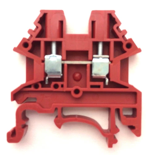 DIN Rail Terminal Blocks 10 Quantity DK2.5N-RD Red Dinkle 12 AWG Gauge 20A 600V
