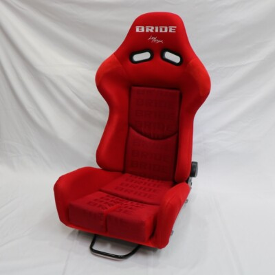 #ad #ad 1pcs BRIDE car seat Black Fiberglass stradia lowmax Racing Seat Red cloth $206.15