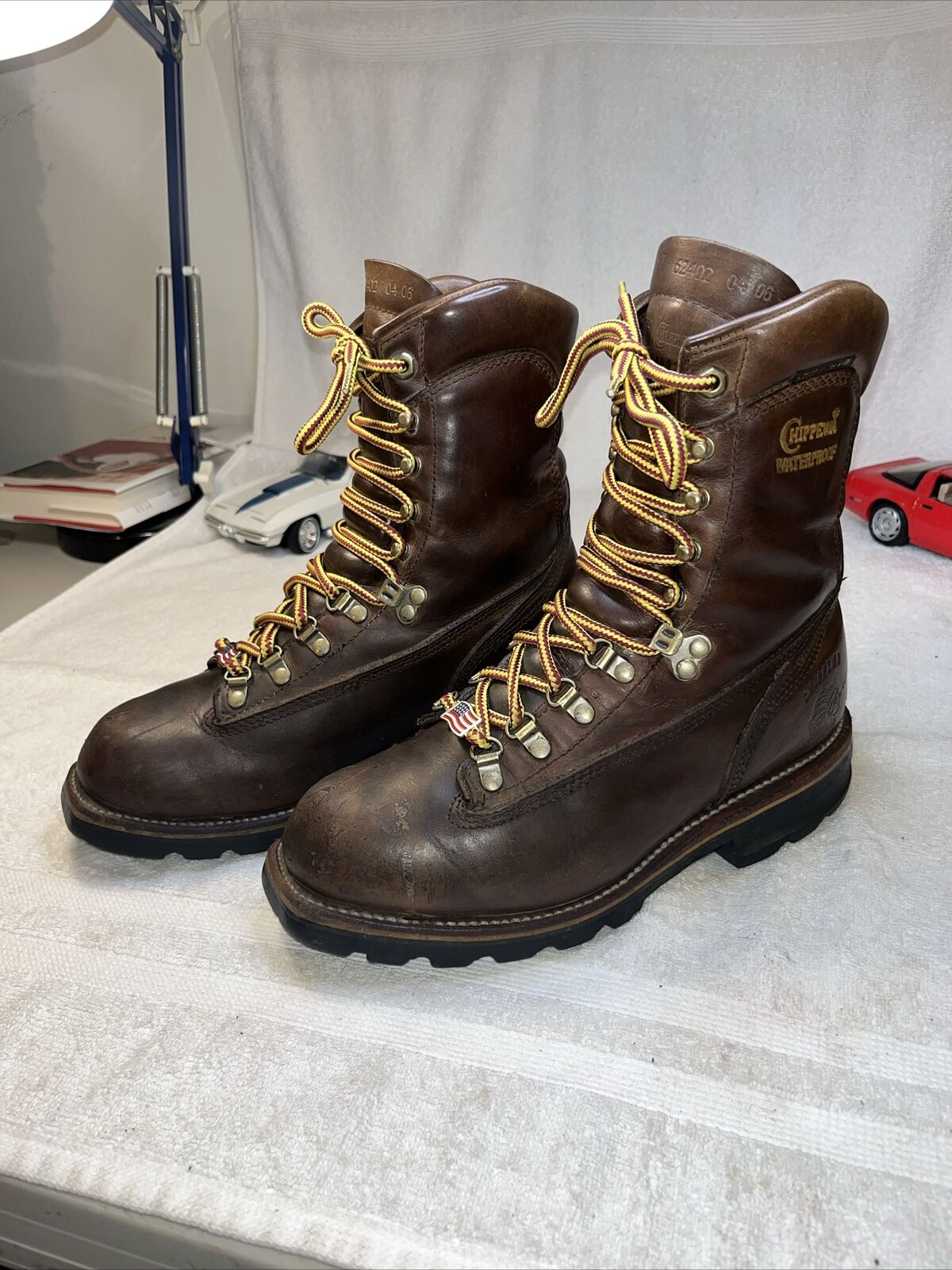 Chippewa boots size 7E Schierling Wool - image 5