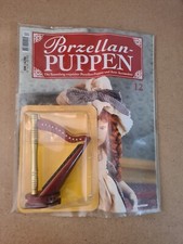 Porzellan Puppen HARFE Instrument | Zeitschrift Sammlung | Antik Retro