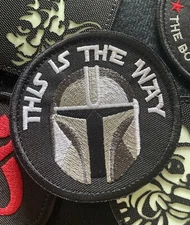 This Is The Way Mandalorian Bounty Hunter Helmet Tactical Morale Patch Hook