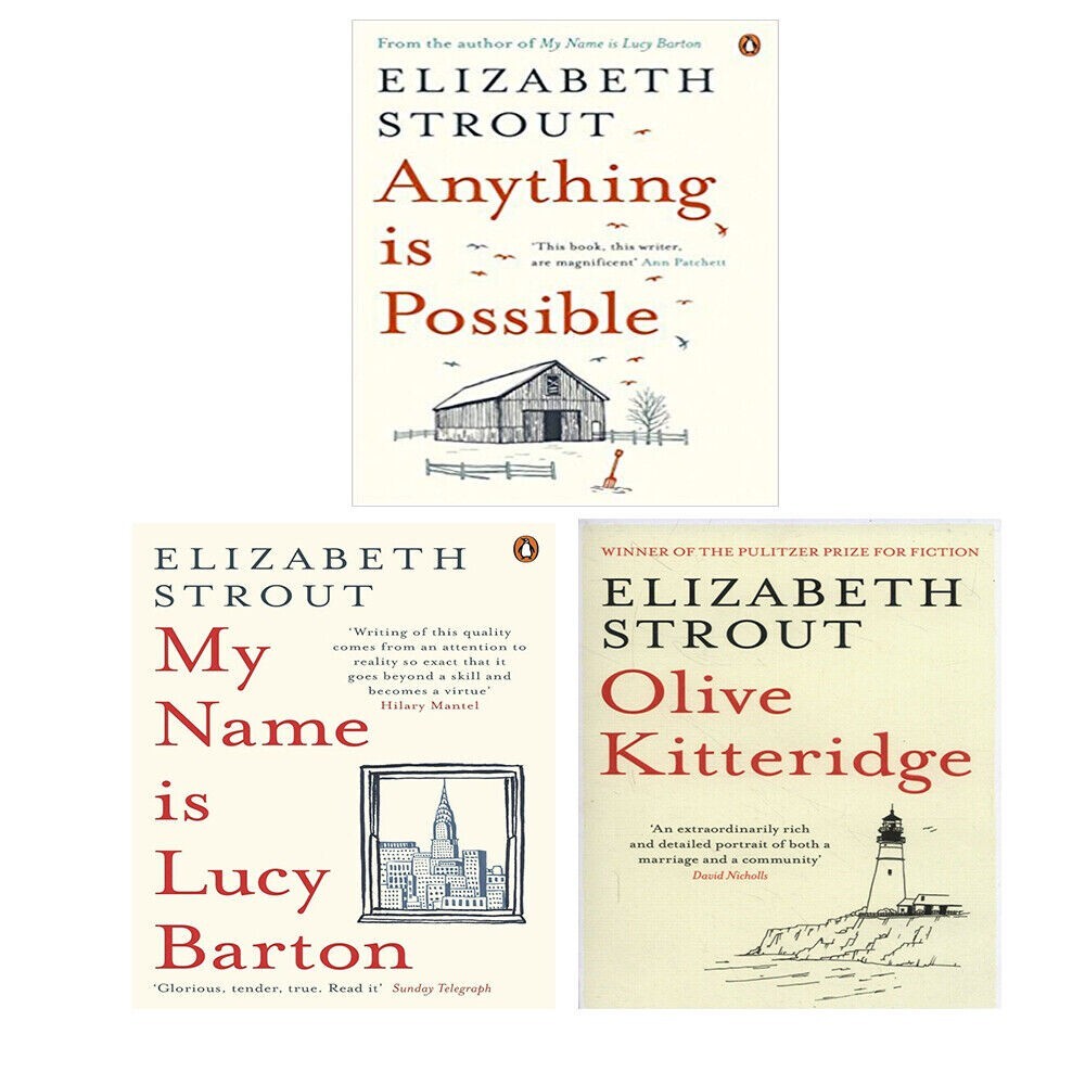 Elizabeth Strout 3 Books Collection Set NEW(Anything Possible, Barton, Oliver )